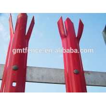 China Alibaba Factory billig &amp; hochwertige galvanisierte und PVC beschichtete Stahl Palisade Zaun, Palisade, Euro-Zaun